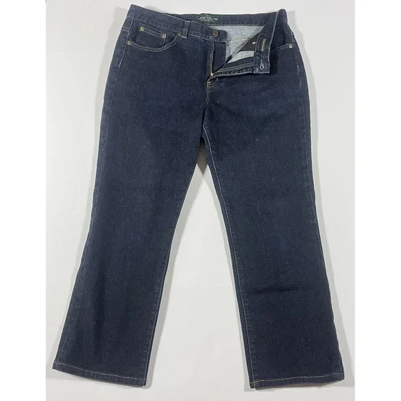 LRL Lauren Ralph Lauren Jeans Womens 12P Size 12 Petite Classic Straight Denim - Picture 2 of 12